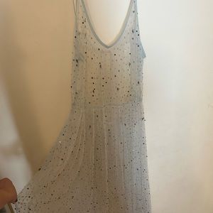 Free people XS sheer beaded dress/ intimate.